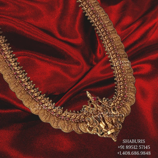 Antique Jewelry,Pure Silver Jewelry Indian ,Nakshi Temple Necklace,Indian Necklace,Indian Bridal,Indian Wedding Jewelry-charm jewelry,balaji