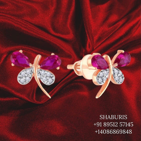 Diamond studs silver jewelry indian pure silver 925 silver jewelry indian gold jewelry designs simple studs indian diamond studs - SHABURIS