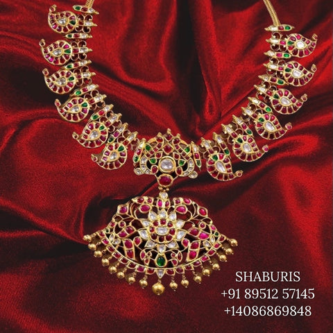 Mango mala mango haram mango necklace pure silver jewelry indian