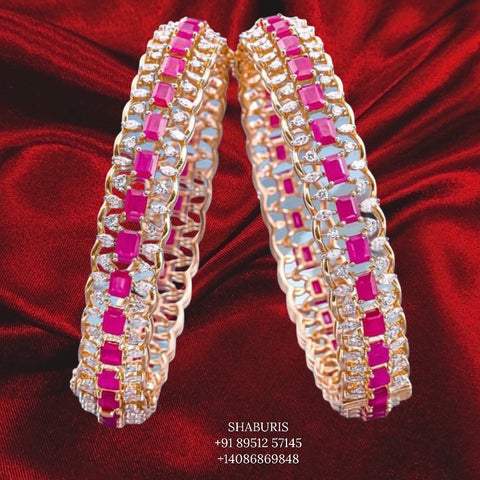 Diamond bangles design in silver,Pure silver jewelry indian,indian jewelry diamond jewelry inspired,Swarovski design,chain,necklace-NIHIRA