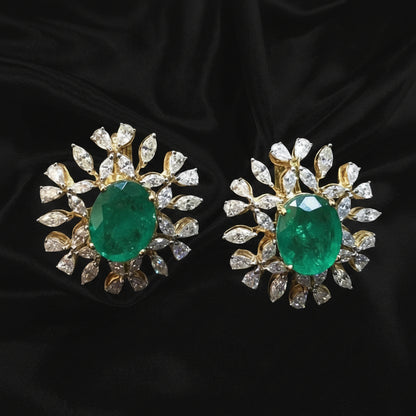 Latest Indian Jewelry,South Indian Jewellery,Pure silver diamond jhumka,South Indian Jewelry designs -SHABURIS