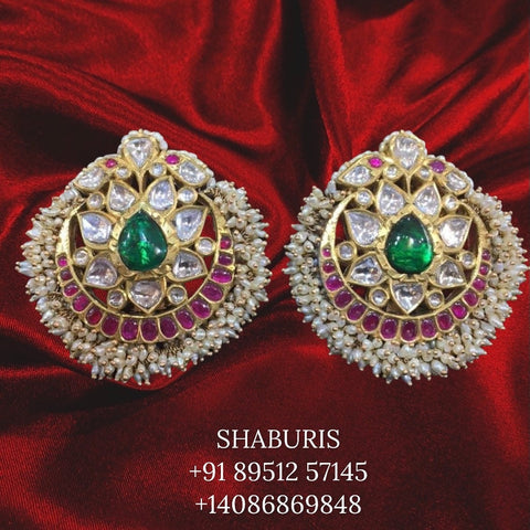 Buy Traditional Gold Studs/south Indian Delicate Temple Earrings/indian  Wedding Jewelry/ruby South Indian Earrings/bridal Temple Earrings. Online  in India - Etsy
