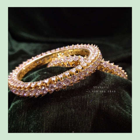 Diamond Jewelry,Pure Silver Jewelry Indian ,Diamond bangles,Indian bangles,Indian Bridal,Indian Wedding Jewelry-SHABURIS jewelry