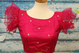Ruffle saree blouse | kids Lehenga blouse|Saree stitched Blouse | work blouse | Silk saree Blouse  |green blouse|handloom Saree blouse