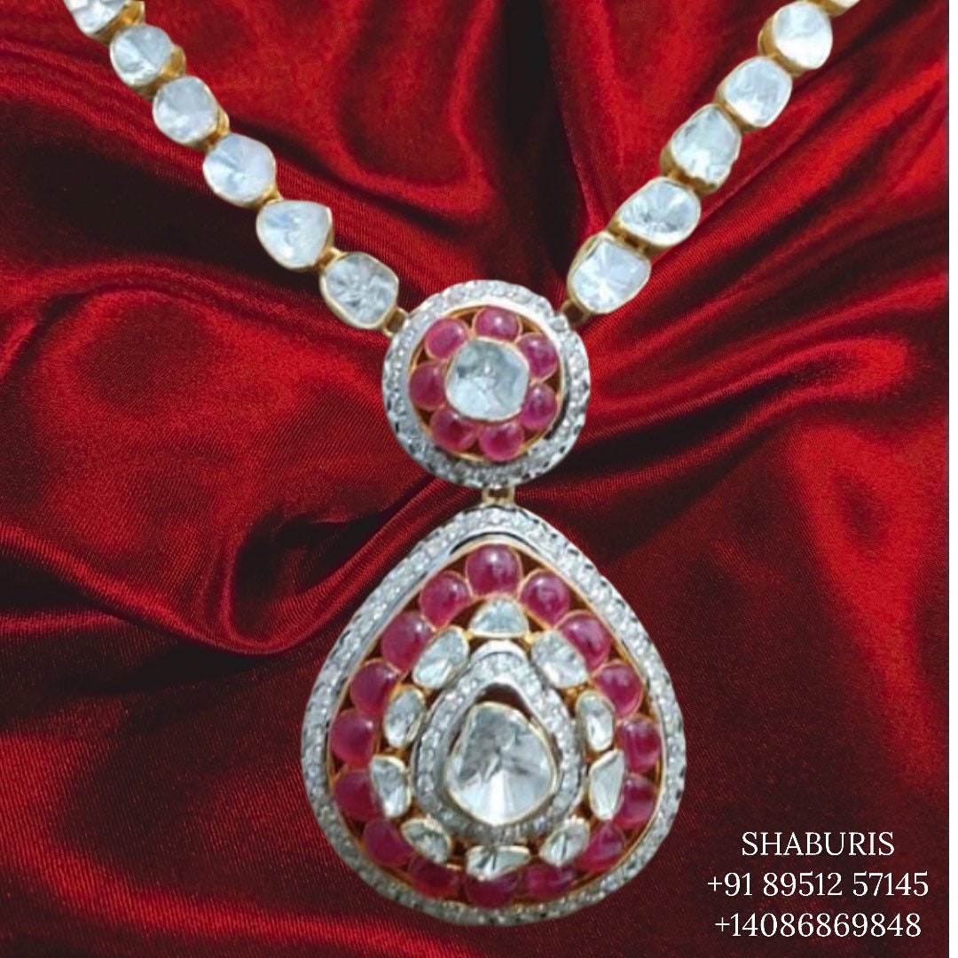 Latest Indian Jewelry,South Indian Jewelry,kundan Haram,kundan choker,Indian Wedding Jewelry,pure Silver indian jewelry - NIHIRA - SHABURIS
