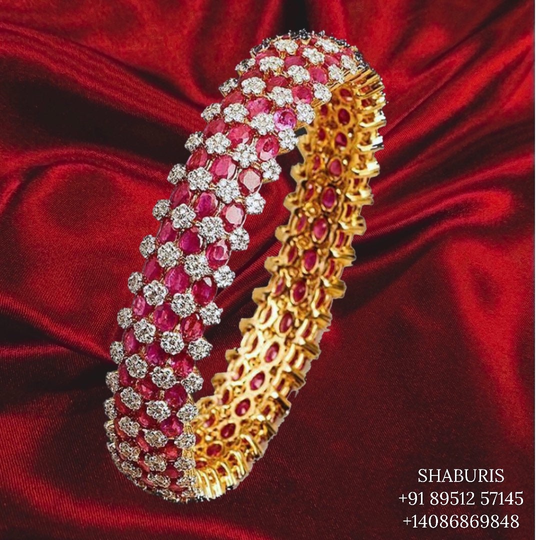 Polki bangles polki Jewelry,Pure Silver Jewellery Indian ,diamond bangles kundan jewelry,south indian bridal jewelry-NIHIRA-SHABURIS