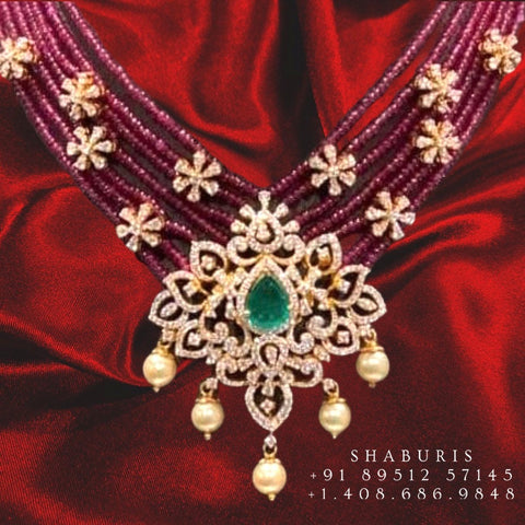 Simple Light Weight Necklace Collections - South India Jewels