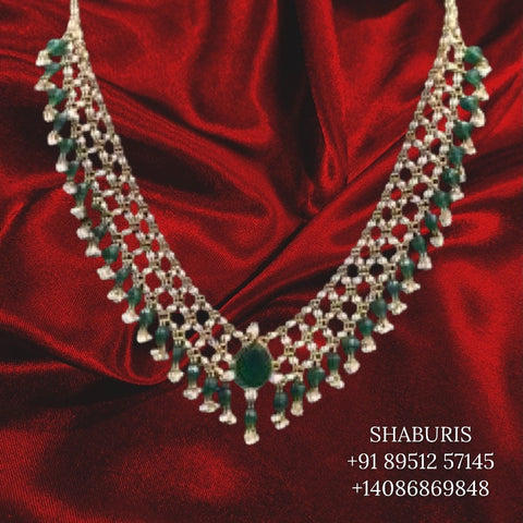 Beautiful Three Layer Pearl Haram (Muthyala Haram) - South India Jewels