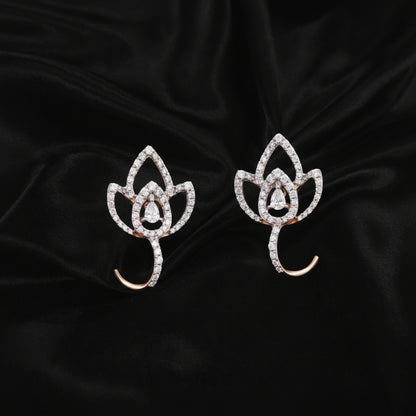 Diamond Jewelry,Pure Silver jewelry Indian ,simple studs,Indian earrings,diamond earrings,rose gold jewelry SHABURIS