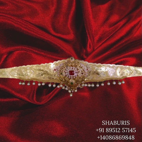 Silver vaddanam hotsell designs
