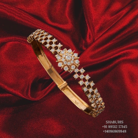Diamond bangle ,diamond jewelry,Pure silver jewelry Indian,Indian bangles,Indian Wedding Jewelry -NIHIRA-SHABURIS