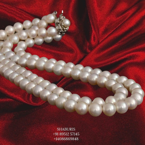 Pearl polki choker,Pure Silver jewelry Indian, diamond choker set,Sabyasachi jewelry inspired,Indian Bridal,Indian Jewelry-NIHIRA-SHABURIS