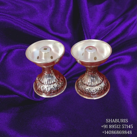 Agarbathi stan in Silver,Lakshmi,Pure Silver Ashta Lakshmi,pooja articles,silver articled,lakshmi design - Indian Silver articles - SHABURIS