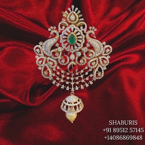 Ruby pendant bead jewelry gemstone jewelry polki diamond emerald necklace pure silver jewelry south indian gold jewelry sets -SHABURIS