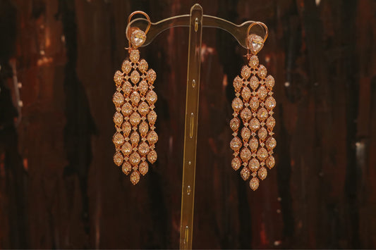 Diamond jhumka,big jhumka,swarovski,south sea pearl earring,party wear earrings,designer jewelry,hand picked jewelry,celebrity jewelry