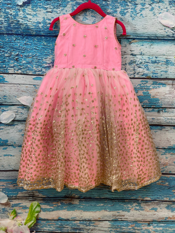 Kids frock | designer dress | pink dress | New Born Baby Girl Dress | Indian Kids Girl Dress | Kids lehenga |Handloom Dress