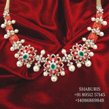Coral necklace bead jewelry gemstone jewelry polki diamond emerald necklace pure silver jewelry south indian gold jewelry sets -SHABURIS