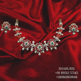 Coral necklace bead jewelry gemstone jewelry polki diamond emerald necklace pure silver jewelry south indian gold jewelry sets -SHABURIS