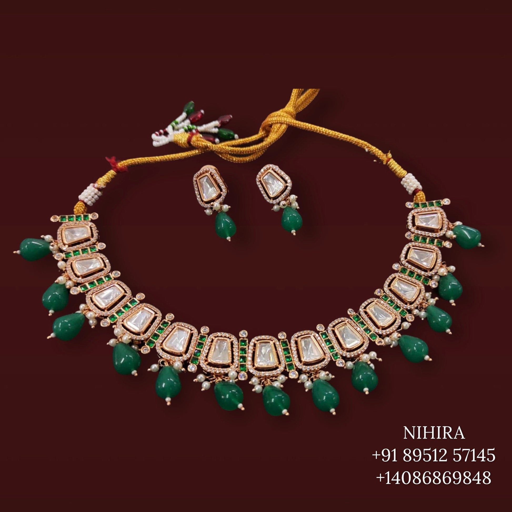 Bridal Jewelry,Gold Plated Jewellery Indian ,Artificial Jewellery,lyte weight Indian Bridal,Sabyasachi Jewelry inspired -NIHIRA-SHABURIS