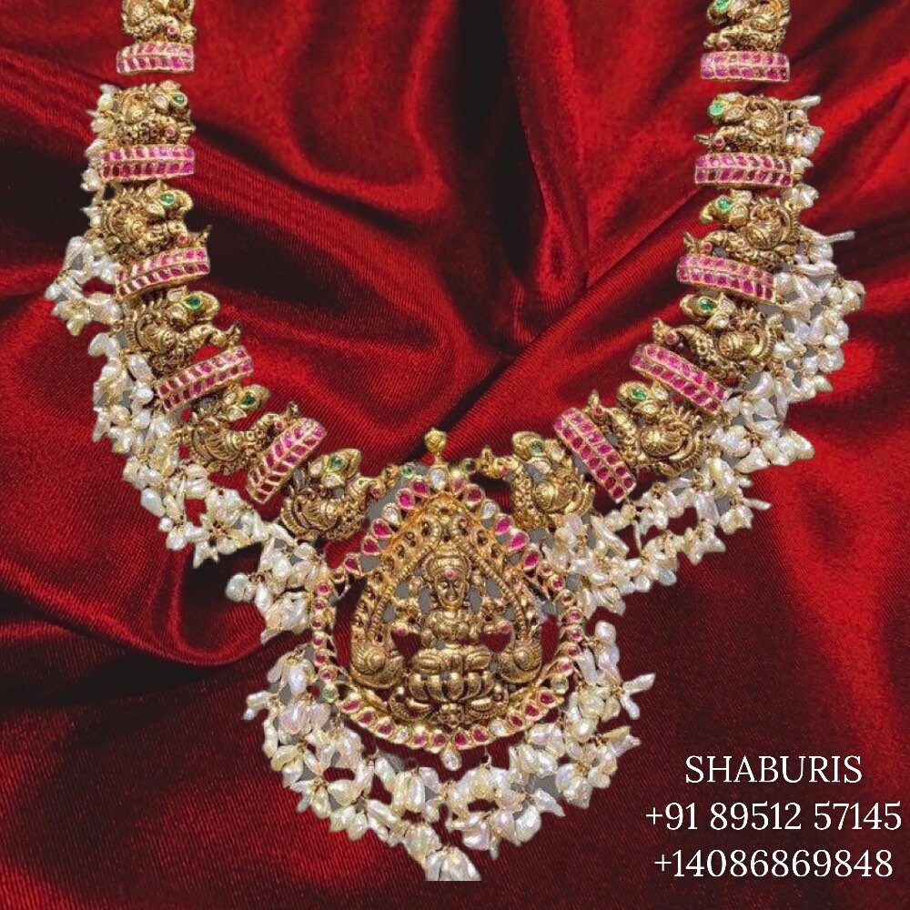 Antique Jewelry,Pure Silver Jewelry Indian ,Nakshi Temple Necklace,Indian Necklace,Indian Bridal,Indian Wedding Jewelry 925 silver jewelry