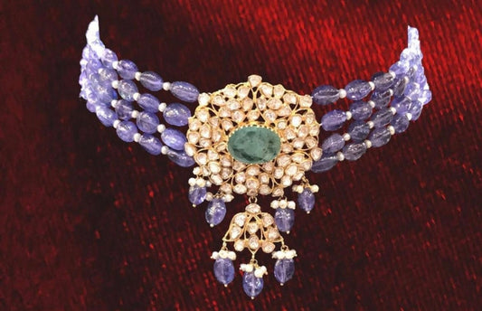 Pure Silver jewelry Indian ,925 silver jewelry Indian Necklace,Indian moissanite ,Indian Wedding Jewelry,pure Silver jewelry-NIHIRA-SHABURIS