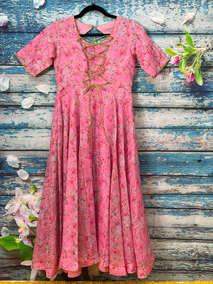 Indian Kids gown | Diwali dress kids |pattu dress Diwali gift new year gift dress Indian teens dress kids dress Indian kids frock