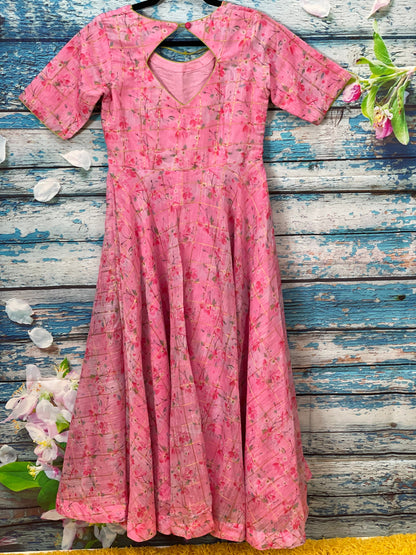 Indian Kids gown | Diwali dress kids |pattu dress Diwali gift new year gift dress Indian teens dress kids dress Indian kids frock