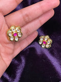 Polki jhumka,big jhumka,chandbali,south sea pearl earring,party wear earrings,designer jewelry,hand picked jewelry,celebrity jewelry