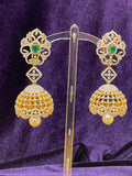 Diamond necklace pure silver necklace emerald quartz south sea pearls swarovski diamond indian jewelry sabyasachi inspired SHABURIS