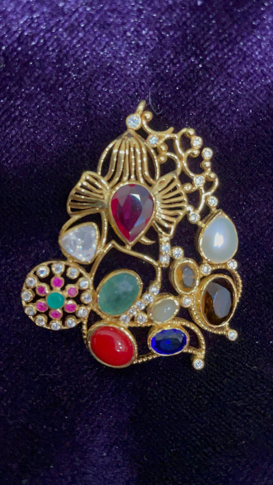 Ganesh pendant silver jewelry antique jewelry temple jewelry collection indian jewelry gifts jewelry sets gold look a like -NIHIRA-SHABURIS