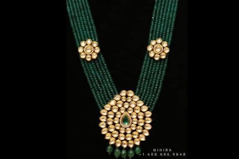 Beaded Jewelry,Gold Plated Jewelry Indian ,Artificial Jewellery,lyte weight Indian Bridal,Indian Wedding Jewelry-NIHIRA-SHABURIS