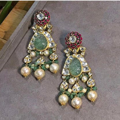 Bollywood Jewelry,Pure Silver Jewellery Indian ,polki Choker,Kundan Necklace,Indian Bridal,Indian Wedding Jewelry-NIHIRA-SHABURIS