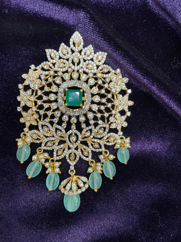 Ruby pendant bead jewelry gemstone jewelry polki diamond emerald necklace pure silver jewelry south indian gold jewelry sets -SHABURIS