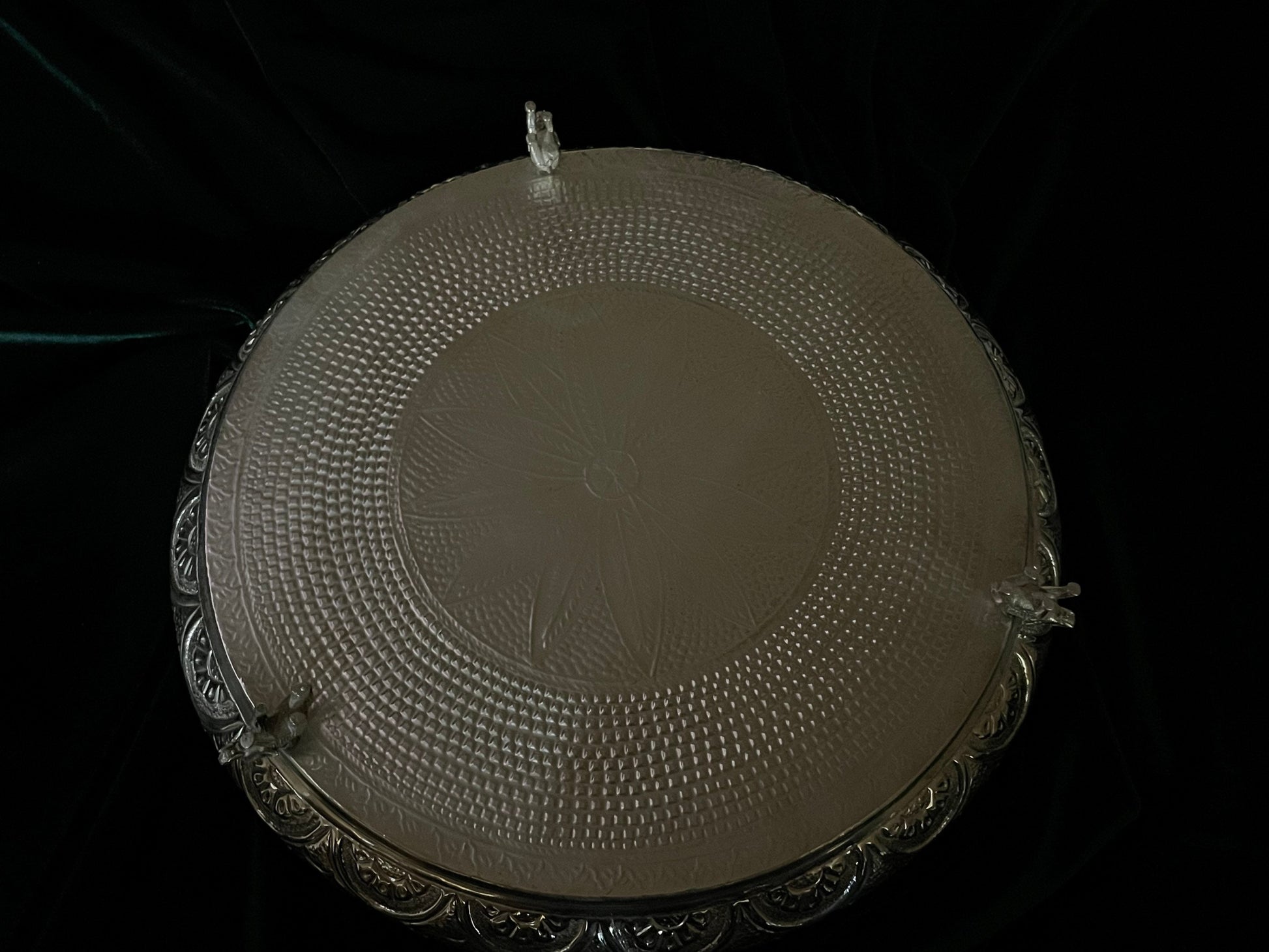 Pure Silver pooja thali,pure silver plate,Pure silver articles indian,indian pooja samagri,silver articles,pooja thali plate-NIHIRA