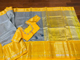 Yellow Pattu Sarees online,South Indian Sarees,Pure Silk Sarees,Kanjivaram Saree,kanchi pattu saree,Zari saree,handloom saree - NIHIRA
