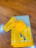 Yellow Pattu Sarees online,South Indian Sarees,Pure Silk Sarees,Kanjivaram Saree,kanchi pattu saree,Zari saree,handloom saree - NIHIRA