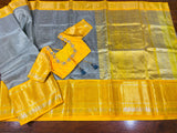 Yellow Pattu Sarees online,South Indian Sarees,Pure Silk Sarees,Kanjivaram Saree,kanchi pattu saree,Zari saree,handloom saree - NIHIRA