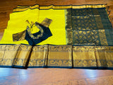 Lyte Weight Pattu Saree blouse -Pattu Blouse -Kuppadam Tissue Pattu Saree blouse -Saree Blouse -Yellow Saree Blouse -Black Blouse-Silk Saree