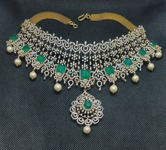 Polki diamond necklace polki jewelry diamond jewelry silver jewelry indian wedding jewelry south indian gold jewelry designs -SHABURIS