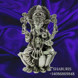 Pure Silver ganesha  idol,silver God Idol,Indian Pooja Articles,silver articles indian,pooja samagri,Antique silver article,