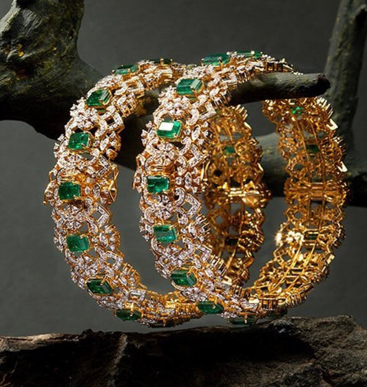 Diamond Bangles,South Indian Jewelry,silver indian Bangles,pure silver Swaroski Bangles,Indian Wedding Jewelry -NIHIRA-SHABURIS