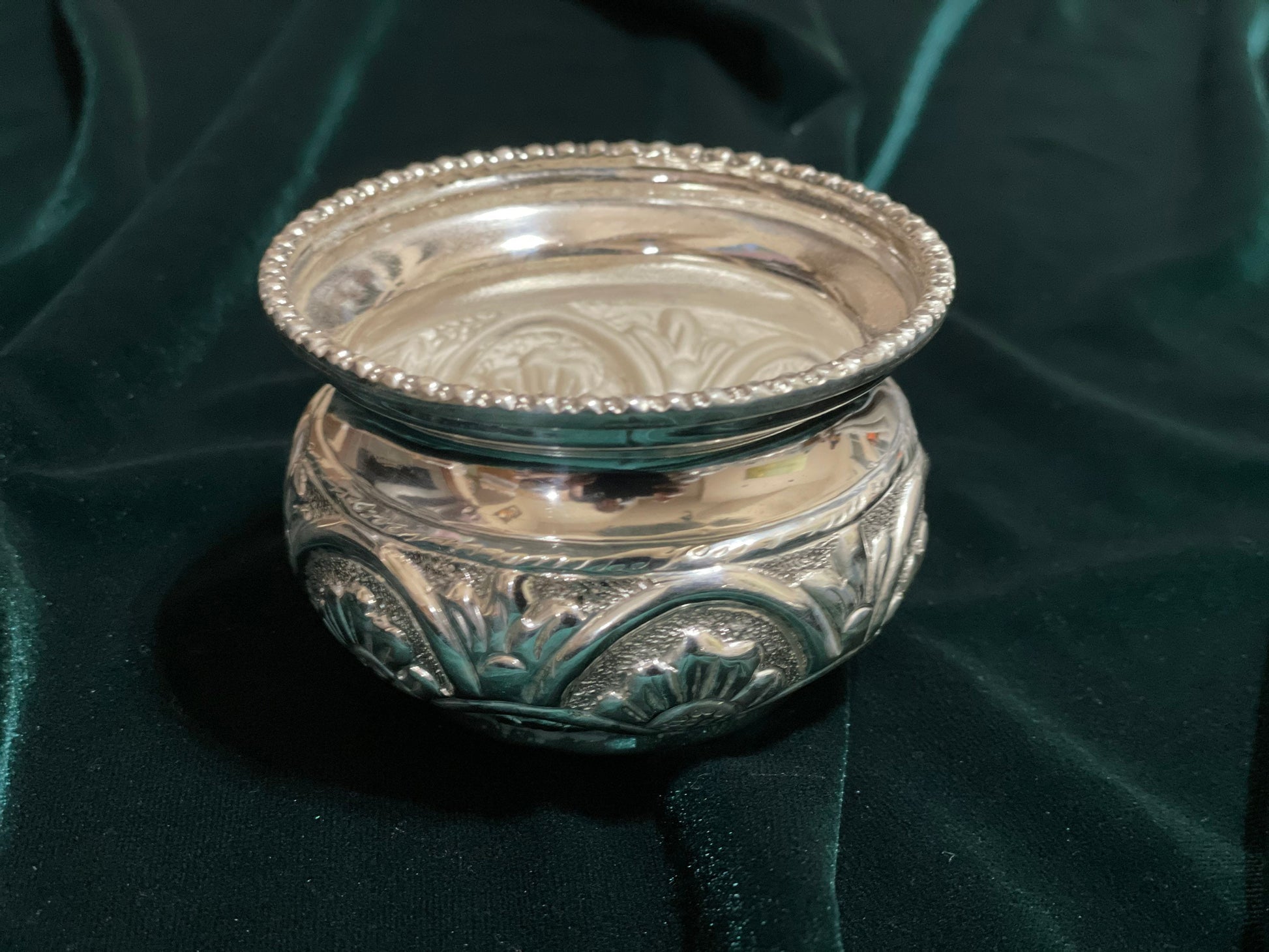 haldi bowl,kumkum bowl,sindhoor bowl,kumkum box,chandan box,pooja silver items,silver articles pooja, silver,prasad bowl annaprasanna bowl