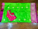 Raw mango saree inspired,Lyte weight Sarees online,South Indian Sarees,Pure Banaras Sarees,Saree Blouse, handloom saree,green saree NIHIRA