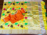 Raw Mango saree Inspired,Pure Silk Sarees,chanderi Saree,handloom saree,silk saree,singhania  saree inspired - NIHIRA