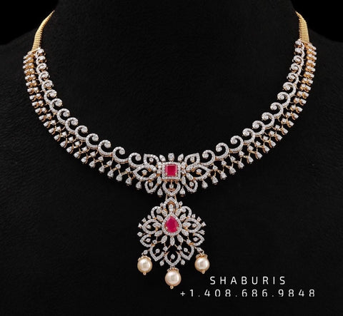 Diamond necklace,Pure silver polki choker Indian necklace ,maang tikka sabyasachi jewelry inspired Shaburis