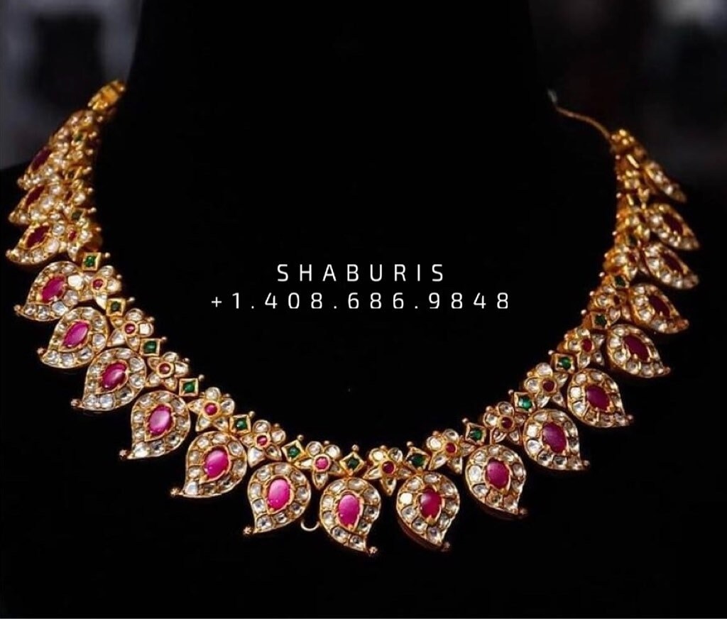 Indian jewelry Designs South Indian jewelry Indian Jewelry Mango Mala indian jewelry online latest indian jewellery NIHIRA SHABURIS