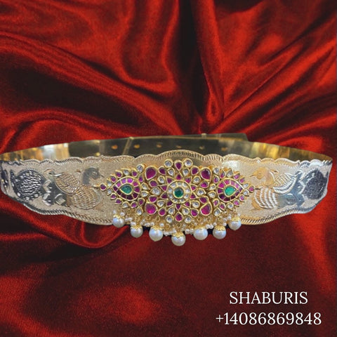 South indian jewellery vaddanam designs deals