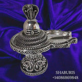 Pure Silver shivling  idol,silver God Idol,Indian Pooja Articles,silver articles indian,pooja samagri,Antique silver article,