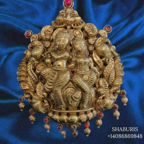 Krishna pendant Pure Silver jewelry Indian ,diamond jewelry,Indian gold jewelry ,Indian Bridal,Indian Wedding Jewelry-NIHIRA-SHABURIS