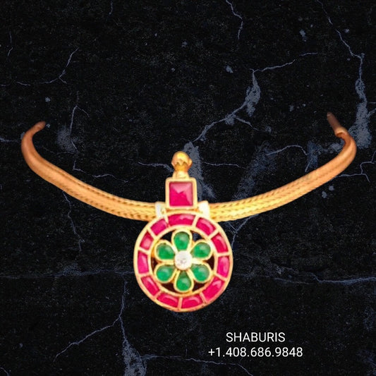 Latest Indian Jewelry,Pure Silver Jewellery Indian ,Lyte Weight Jewelry,Emerald,Choker,Indian Bridal,Indian Wedding Jewelry-NIHIRA-SHABURIS